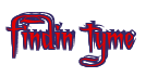 Rendering "findin tyme" using Charming