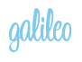Rendering "galileo" using Bean Sprout