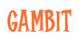 Rendering "gambit" using Cooper Latin