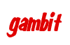 Rendering "gambit" using Big Nib