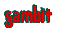 Rendering "gambit" using Callimarker