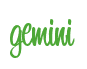 Rendering "gemini" using Bean Sprout