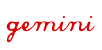 Rendering "gemini" using Commercial Script