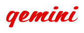 Rendering "gemini" using Casual Script