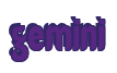 Rendering "gemini" using Callimarker