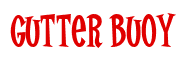 Rendering "gutter buoy" using Cooper Latin