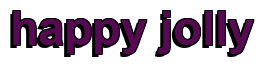 Rendering "happy jolly" using Arial Bold