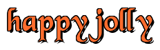 Rendering "happy jolly" using Black Chancery