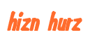 Rendering "hizn hurz" using Big Nib