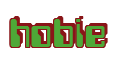 Rendering "hobie" using Computer Font