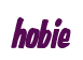 Rendering "hobie" using Big Nib