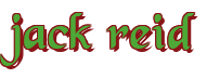 Rendering "jack reid" using Black Chancery