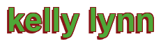 Rendering "kelly lynn" using Arial Bold