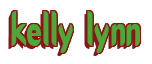 Rendering "kelly lynn" using Callimarker