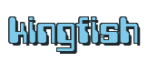 Rendering "kingfish" using Computer Font