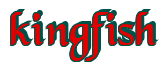 Rendering "kingfish" using Black Chancery