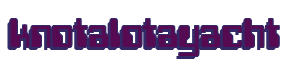 Rendering "knotalotayacht" using Computer Font