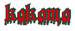 Rendering "kokomo" using Dracula Blood
