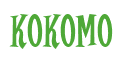 Rendering "kokomo" using Cooper Latin