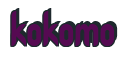 Rendering "kokomo" using Callimarker