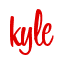 Rendering "kyle" using Bean Sprout