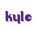 Rendering "kyle" using Candy Store