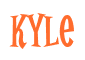 Rendering "kyle" using Cooper Latin