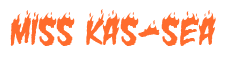 Rendering "miss kas-sea" using Charred BBQ