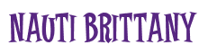 Rendering "nauti Brittany" using Cooper Latin