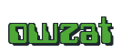Rendering "owzat" using Computer Font