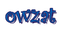Rendering "owzat" using Curlz
