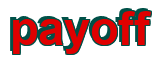 Rendering "payoff" using Arial Bold