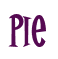 Rendering "pie" using Cooper Latin