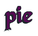 Rendering "pie" using Black Chancery