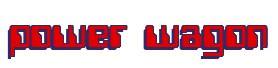 Rendering "power wagon" using Computer Font