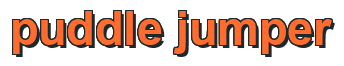 Rendering "puddle jumper" using Arial Bold