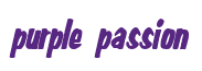 Rendering "purple passion" using Big Nib