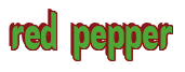 Rendering "red pepper" using Callimarker