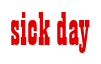 Rendering "sick day" using Bill Board