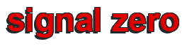 Rendering "signal zero" using Arial Bold