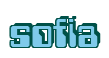 Rendering "sofia" using Computer Font