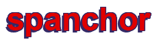 Rendering "spanchor" using Arial Bold