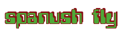 Rendering "spanush fly" using Computer Font