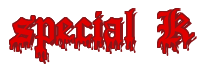 Rendering "special K" using Dracula Blood