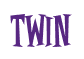 Rendering "twin" using Cooper Latin