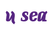 Rendering "u sea" using Color Bar