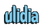 Rendering "ulidia" using Callimarker