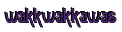 Rendering "wakkwakkawas" using Agatha