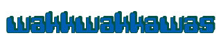 Rendering "wakkwakkawas" using Computer Font