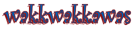 Rendering "wakkwakkawas" using Curlz